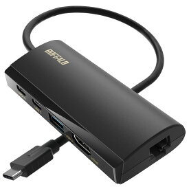 RA:バッファロー ドッキングステーション 5-in-1 USB Type-C PD HDMI LANポート USB 3.2 (Gen 1) 85W Power delivery ブラック LUD-U3-CGHDBK/N
