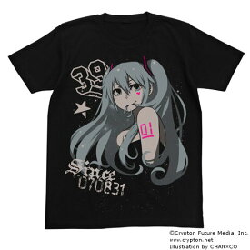 【送料無料対象商品】コスパ 初音ミク CHAN×CO ver. STAR Tシャツ ブラック 【ネコポス/ゆうパケット対応】