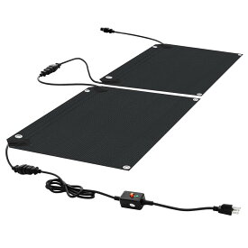 融雪マット 通路 駐車場 玄関 階段 歩道用 加熱 融雪システム 屋根融雪 融雪ヒーター 凍結防止 滑り止め 雪対策 降ってくる雪を融かす 防氷解雪装置 積雪防止 転倒防止 除雪用品 冬用 屋外加熱マット 110v 2pcs 90*90CM