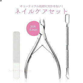 LDMK 送料無料　ネイルニッパー 3点セット 爪切り ニッパー 巻き爪 硬い爪 ゾン ネイルケアツール Petitor Nail Nipper Set プチトル ブランドのニッパー爪切り・ゾンデ・ファイルの3点セット