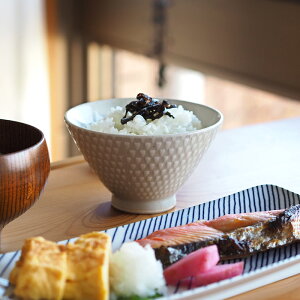 オリメ P鹿の子 茶碗 小 ホワイト / ORIME /波佐見焼 波佐見焼き 茶碗 飯碗 陶器 和食器 手作り 日本製 アイユー aiyu