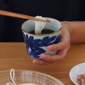 BARBAR　いろは　そば猪口　菊文　/　 馬場商店 マルヒロ 波佐見焼 日本製 長崎県 くらわんか碗 半磁器 食洗機可 電子レンジ可 和食器 和食 普段使い そば猪口 蕎麦猪口 取り皿 手描き