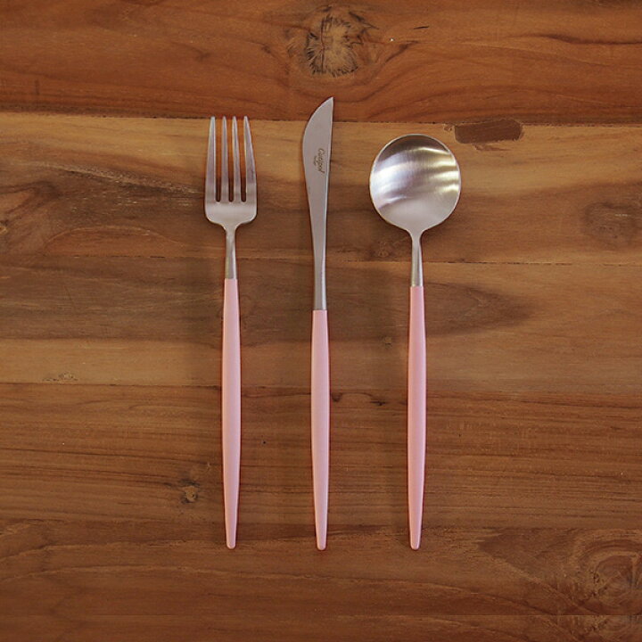 楽天市場】□クチポール ゴア・ピンク シルバー デザートセット 3PCS  