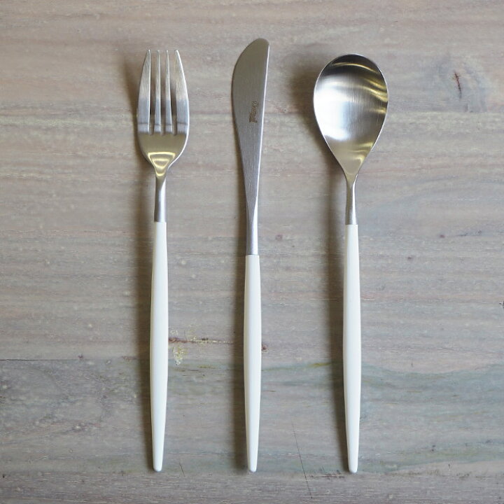 楽天市場】□クチポール ミオ・ホワイト シルバー ディナーセット 3PCS  