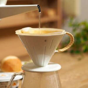 ツバメ ラタン ドリッパー(3〜4杯用)ホワイト / GLOCAL STANDARD PRODUCTS /  グローカルスタンダードプロダクツ ツバメ印 つばめ コーヒードリッパー 琺瑯 ホーロー
