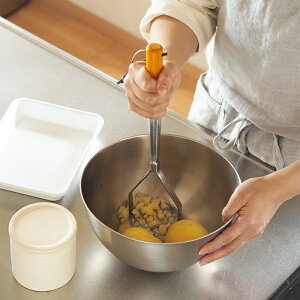 【10/25★クーポン&最大100%Pバック】【お買い物マラソン クーポン対象】ポテトマッシャー 木柄 業務用 /じゃがいも潰し たまご潰し マッシュ ステンレス製 18-0 キッチンツール キッチ