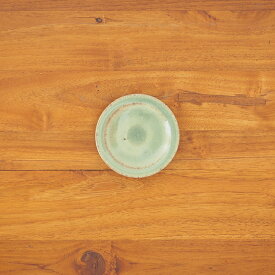 市野耕　灰釉　3寸リム皿　/　和食器 作家もの 陶器 丹波焼 貫入 小皿 タレ皿 醤油皿 電子レンジ対応 日本製