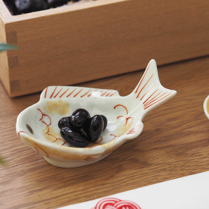 楽天市場】幸楽窯 錦 金叩 鯛形 小付 /有田焼 和食器 正月 お正月 