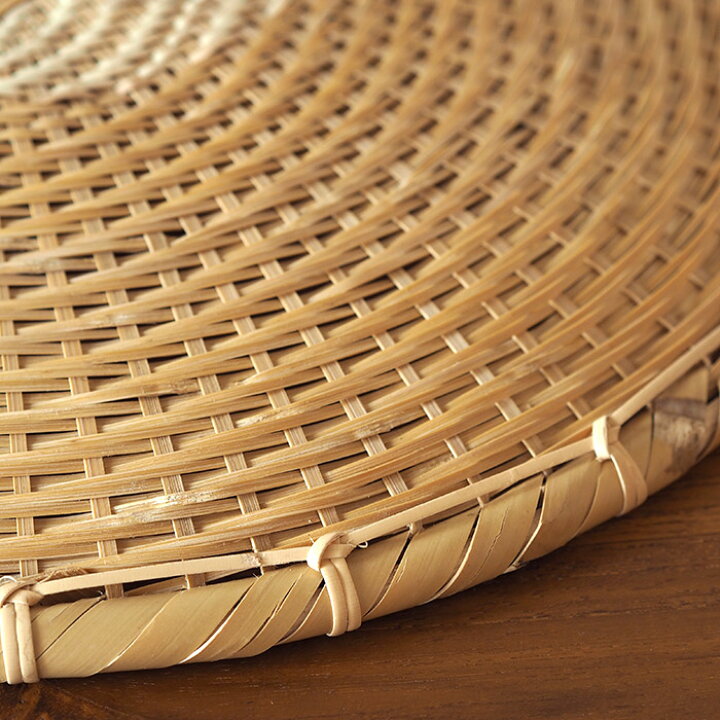 竹製品　竹ざら　盛り皿　竹かご　24.5cm