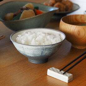 ココチ舎　インディゴ　浅めし碗　/　市野雅利 和食器 丹波焼 飯碗 陶器 国産 作家もの