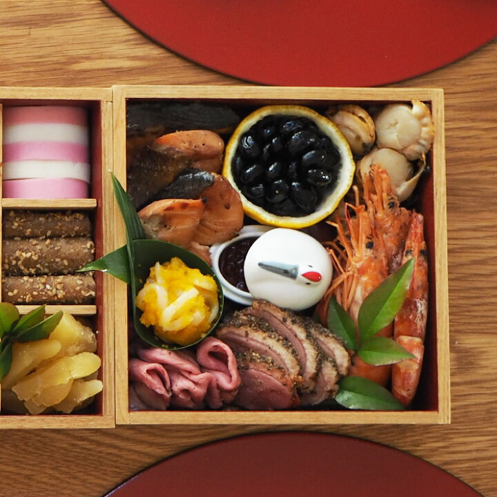 楽天市場】松屋漆器店 白木 6寸三段重 内朱 / お重 重箱 タモ 運動会  