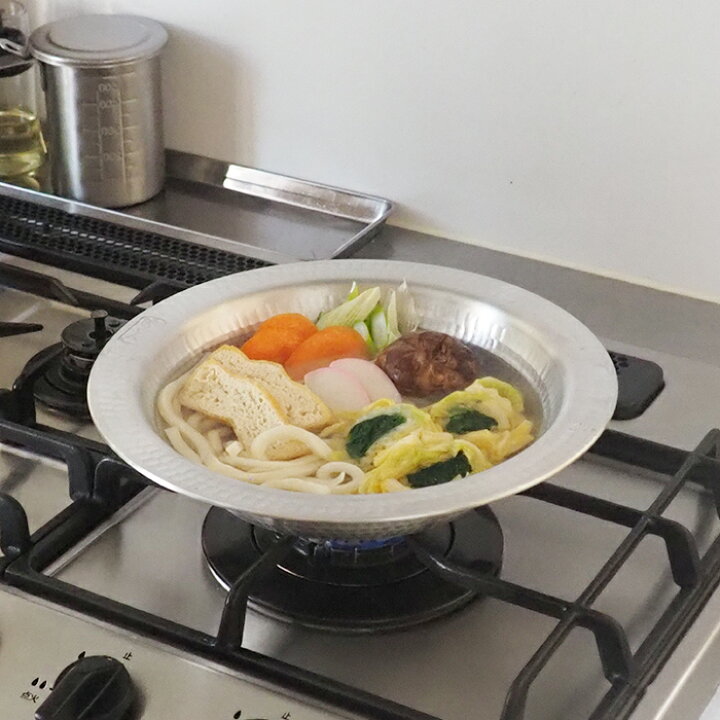 楽天市場】【4月より値上げ】中尾アルミ製作所 N-26 打出うどんすき鍋  