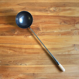 【12/5★クーポン＆最大100％Pバック】鉄　中華お玉　中　/　鉄製中華料理 キッチンツール 調理道具 日本製