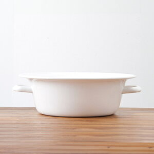 野田琺瑯 小 たらい / 【ラッピング不可】 ホーロー たらい 足湯 直火 アロマ 煮洗い 洗濯 5リットル 5L