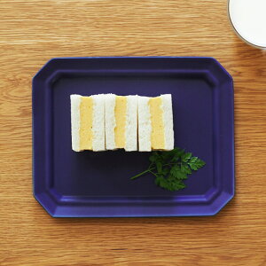 【プロキッチン別注】SAKUZAN Sara スクエア M ネイビーブルー / 作山窯 美濃焼 四角 日本製 オリジナルカラー ギフト プレゼント 和食器 洋食器 磁器