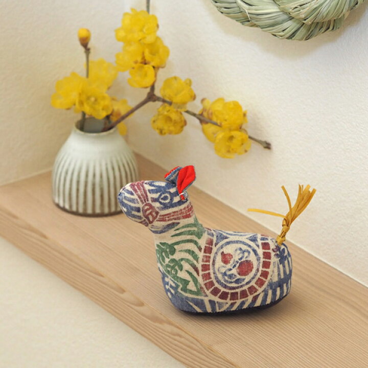 楽天市場 真工藝 木版手染めぬいぐるみ 干支シリーズ 仔 午 うま プロキッチン