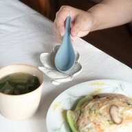 スタジオエム ブルエスプーン ライトブルー / STUDIO M / れんげ レンゲ 蓮華 陶器 電子レンジ対応 食洗…