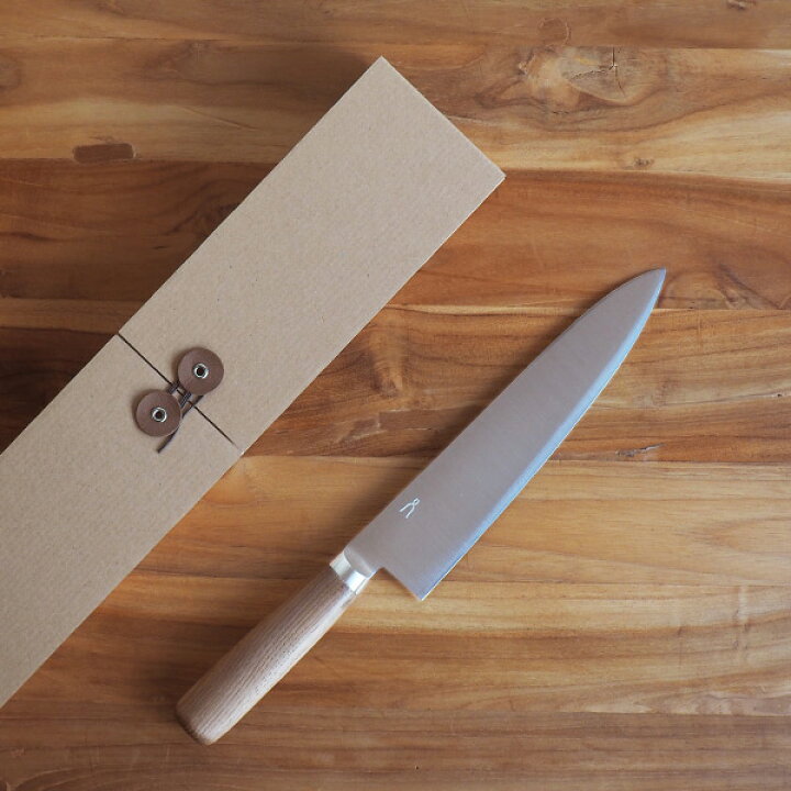 楽天市場】庖丁工房タダフサ 万能 210mm 牛刀 / 抗菌炭化木 栗材 肉 