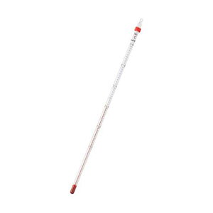 赤液棒状温度計 -50〜50度 0260-00