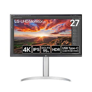 27�C���` ���C�h�t���f�B�X�v���C (3840x2160/IPS/�A���`�O���A/HDMIx2/DP/TypeC (PD90W) /�X�s�[�J�[/��������/�s�{�b�g/3�N�ۏ�) 27UP850K-W
