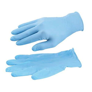 アズセーフニトリル手袋 青 (指先エンボス) M 1ケース (100枚/箱*20箱入)