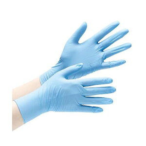 ニトリル手袋 加硫促進剤不使用 ベルテ728 SS ブルー パウダーフリー 100枚入 VERTE-728-SS