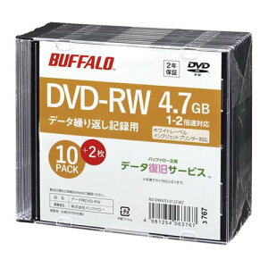 wfBA DVD-RW PCf[^p 4.7GB @l`l 10+2 RO-DW47D-012CWZ