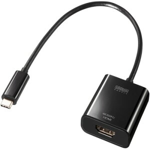 USB Type C-HDMI�ϊ��A�_�v�^ (4K/60Hz/HDR�E�ȈՃp�b�P�[�W��) AD-ALCHDR04TK