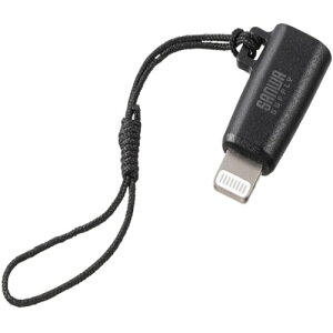 USB Type-C to Lightning�ϊ��A�_�v�^ (MFi�F�؁E�X�g���b�v�t���E�u���b�N) AD-USB30LCFBK