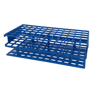 アンワイヤー試験管立 直径13mm*72本 ブルー 5970-0313