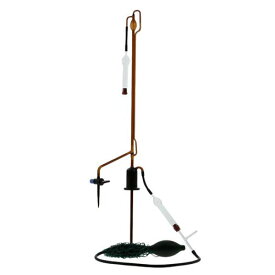 自動ビュレット スーパーグレード 茶褐色 ガラスコック付 本体のみ 10mL 022230-101