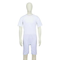 介護用ロンパース半袖 (男女兼用) M オレンジ 23-3132-00M