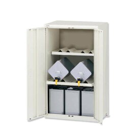 ラボサーバーラック (薬品保管庫・一斗缶用) スチール製 2列2段 LSR-W-T