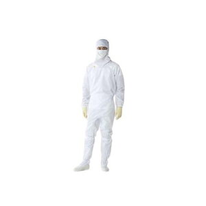 オートクレーブ対応フード・マスク一体型ツナギ服 白 4L FP1201-01 4L
