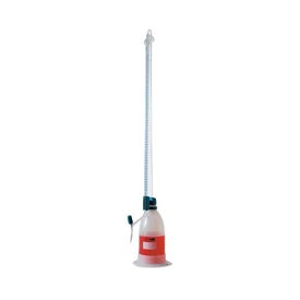 ポリ瓶式滴定ビュレット バルブコック付 青 25mL ibts25