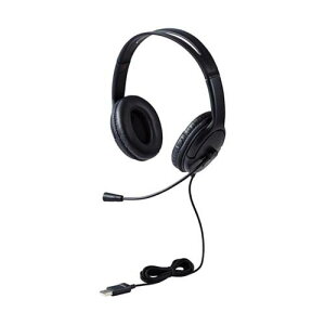 �L���w�b�h�Z�b�g �w�����}�C�N �m�C�Y�L�����Z�����O USB-A ��^ 1.8m �u���b�N HS-HP07SUBK