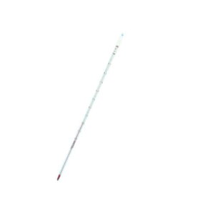 赤液棒状温度計 0〜100度 (1度) 全没 1-23-1