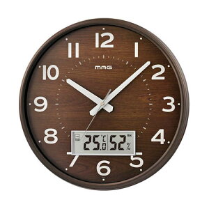 MAGデジアナ電波掛時計 ゴーフルBR W-776 BR-Z