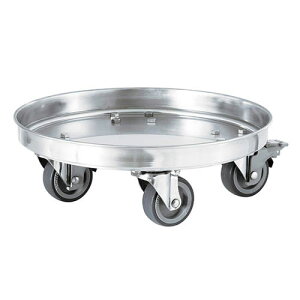 タンク運搬台車 直径387mm用 (SUS・ウレタン車) KMS-39