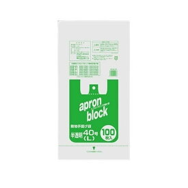 エプロンブロック 半透明 40号L 1ケース (100枚*20パック ) EB-N40-100