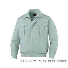 空調服長袖ブルゾン アースグリーン L 87030-039-L