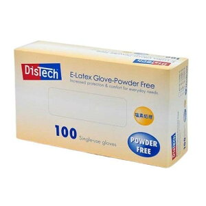 ディステックラテックスグローブ PF 塩素処理 L寸 1箱 (100枚入) D-1124D-E