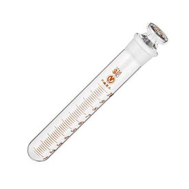 共栓試験管・遠沈管 (浸透焼付目盛付き) 10mL 丸底 S-10 1箱(10本入)