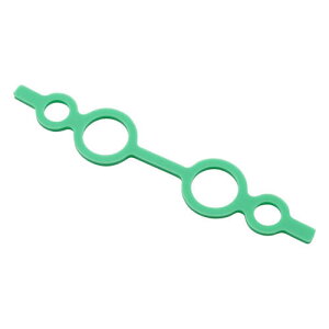 シリコンカラーバンド (メガネバンド) 大 直径8*直径15 グリーン 1袋 (10個入)