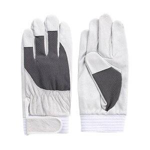 豚本皮手袋 アスリート グレー LL 1ケース (10双入) 5877