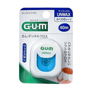 GUM デンタルフロス アンワックス 40M