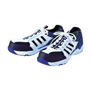 JSAA A種認定 先芯入り通気底スニーカー MV-01ホワイト/ブルー 26.0cm MV-01-W/BL-26.0