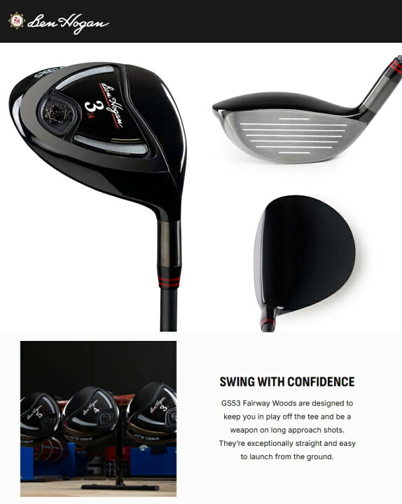 楽天市場】Ben Hogan Golf GS53 Fairway Wood ベンホーガン ゴルフ 