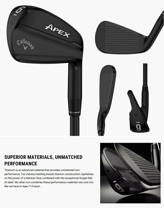 楽天市場】【レフティモデル】Callaway Apex Ti Fusion Iron 