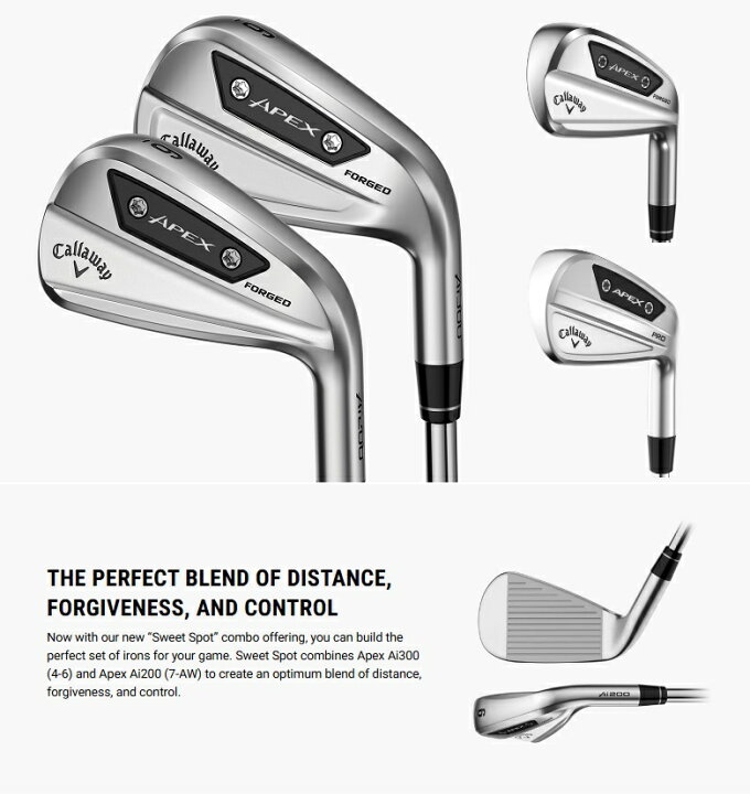 楽天市場】Callaway Apex Sweet Spot Combo Set Iron キャロウェイ 
